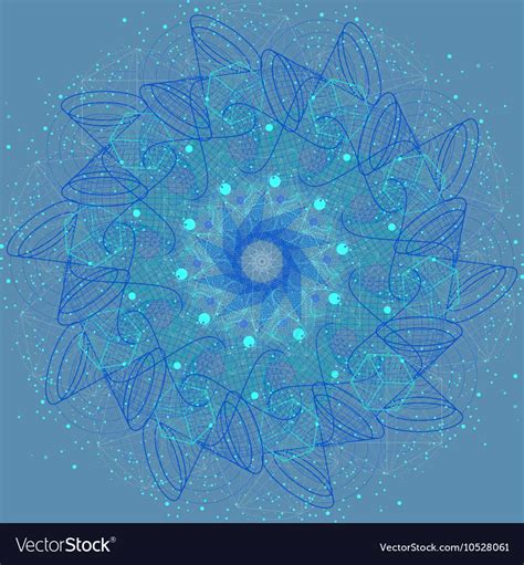 Sacred Geometry Cosmic Mandala Royalty Free Vector Image