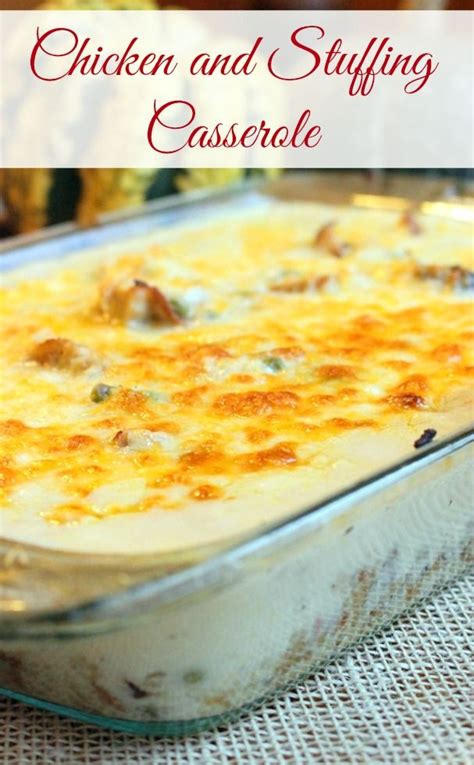 This cheesy chicken casserole from paula deen is a perfect weeknight dinner for the whole family because it's super easy to make and its creamy cheesiness is what the whole family craves, so whip it up tonight! Chicken and Stuffing Casserole | Recipe | Stuffing ...
