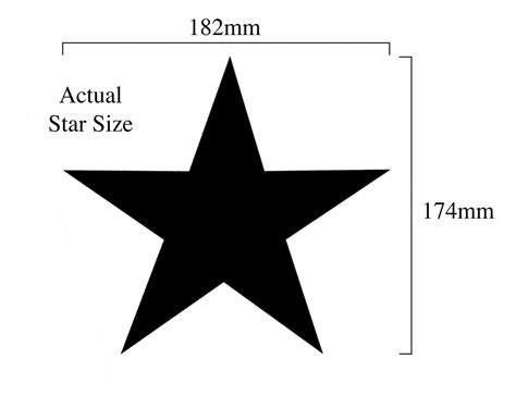 Star A4 18cm Stencil 055 Dovetails Vintage