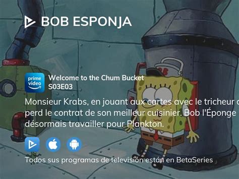 Dónde ver Bob Esponja temporada 3 episodio 3 full streaming