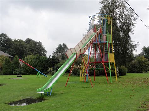 Vintage Playground Slide Very High Metal Slide Ter Huurn Flickr