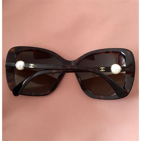 Chanel Sunglasses Brown Plastic Ref18282 Joli Closet