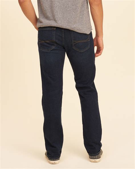 Lyst Hollister Slim Straight Jeans In Blue For Men