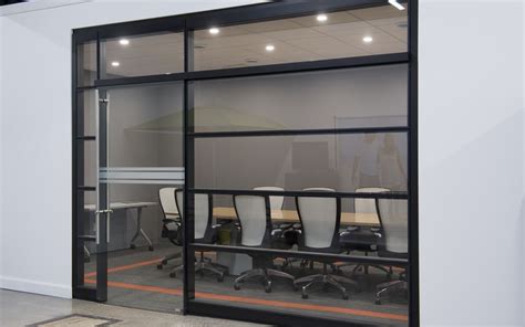 Aluminum Frame Tempered Glass Modern Office Partitions Office Room