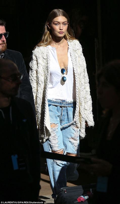 Gigi Hadid Gives A Glimpse Of Her Racy Nude Bra On Final Day Of Pfw