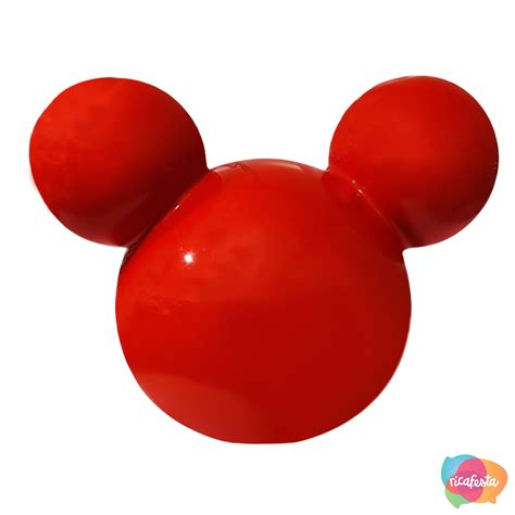 CabeÇa Decorativa Mickey Mouse Vermelha CabeÇa Decorativa Mickey