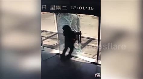 Distracted Deliveryman Shatters Glass Door By Walking Into It Buy Sell Or Upload Video