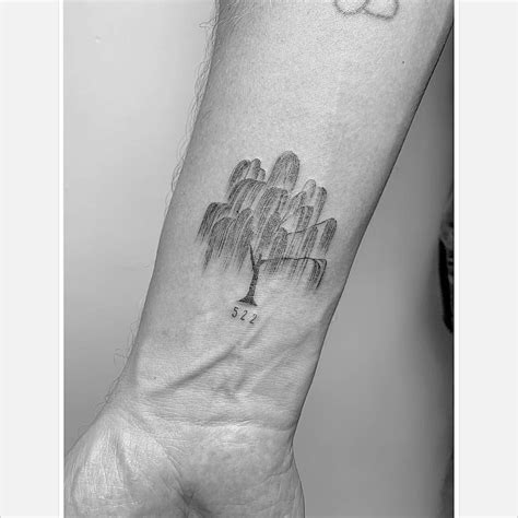 A weeping willow makes an amazing tattoo design on the shoulder or back. WEEPING WILLOW TREE #singleneedle #tattoosofinstagram # ...