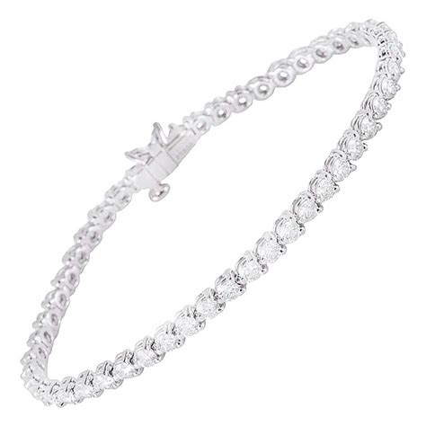 You can wear tennis bracelets to a fun brunch with your friends or to an elegant evening event! Tiffany and Co. Platinum Diamond Victoria Bracelet 4.60 ...