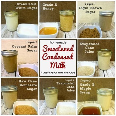 A regular can of condensed milk equals one cup of evaporated milk with one cup of granulated sugar. Homemade Sweetened Condensed Milk | Seven Different ...