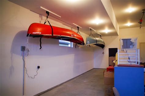 Ceiling Diy Kayak Garage Storage Store Them Upside Down Nice Pvc