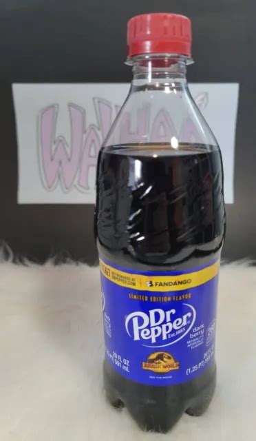 Dr Pepper Dark Berry Flavor Jurassic World Soda Single 20 Oz Bottle