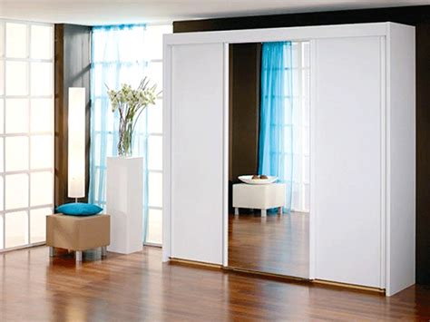 Titan spacepro sliding wardrobe doors inspirational image galleries. New York 3 Door 1 Mirror Sliding Door Wardrobe In White ...
