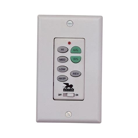 Since wall fans are usually equipped with an ac motor, the quiet running is not their distinguishing feature. Filament Design Satin 1 in. White Ceiling Fan Wall Control ...
