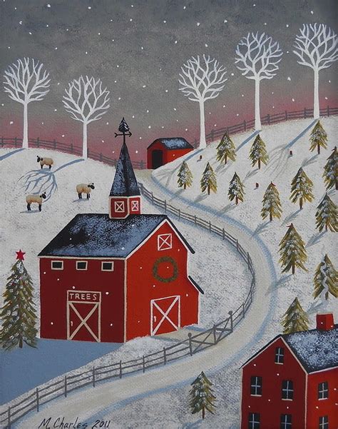 Check spelling or type a new query. Little Christmas Tree Farm Painting by Mary Charles