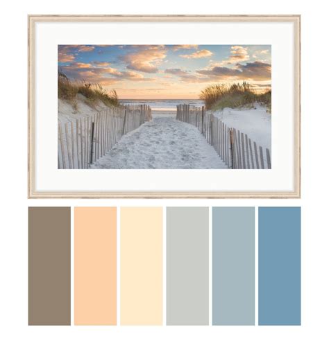 Second Beach Sunset Coastal Color Palette Sunset Color Palette
