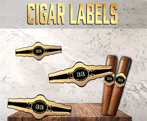 Classic Cigar Label Customizable Aged To Perfection Custom Etsy