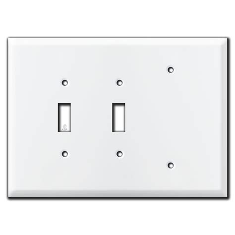 Oversized 2 Toggle 1 Blank Electrical Wall Switch Plates