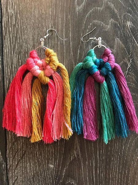 Diy Tassel Earrings Super Easy Tutorial Mary Martha Mama Artofit