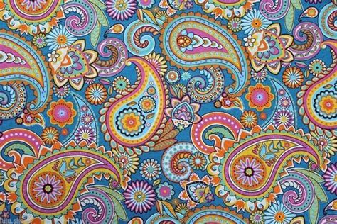 Blue Paisley Designer Fabric For Curtain Upholstery Cotton Material