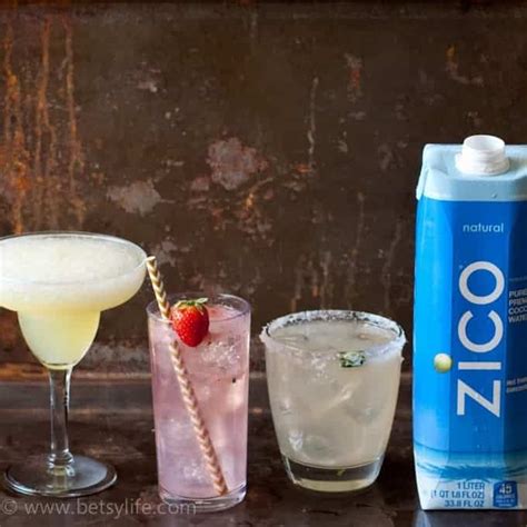 It also has up to 5 times less sugar than the commercially available concoctions marketed as invigorating. 3 Awesome Coconut Water Cocktails | Betsy Life