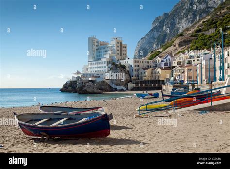 The Caleta Hotel Catalan Bay Gibraltar Europe Stock Photo Alamy