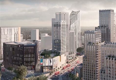 Huge plumes of thick black smoke can be seen billowing into the air in video footage circulating online. London's Elephant & Castle new town centre approved | Construction Enquirer News