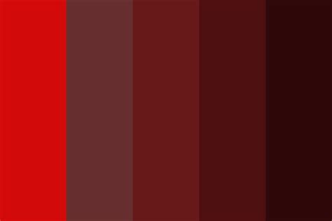 50 Shades Of Red Color Palette