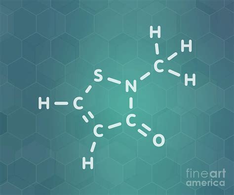 Methylisothiazolinone Preservative Molecule Photograph By Molekuul