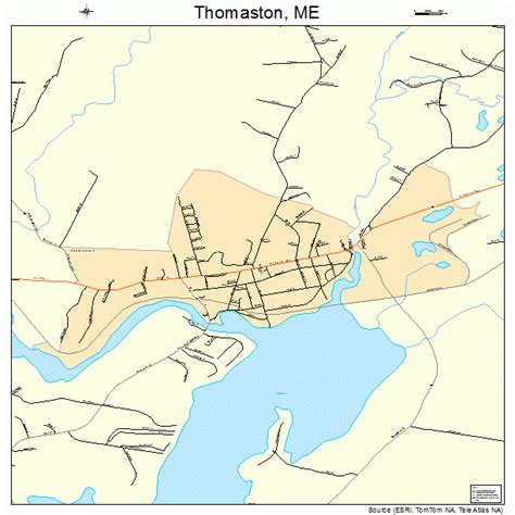 Thomaston Maine Street Map 2376330