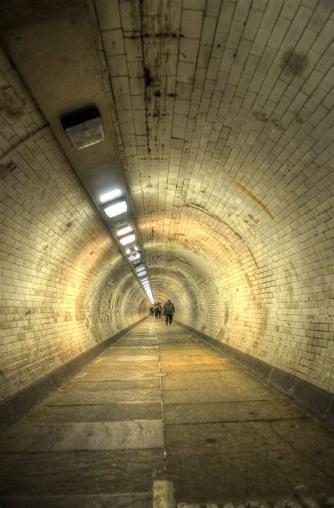 The Greenwich Foot Tunnel Crosses Beneath The River Thames In East