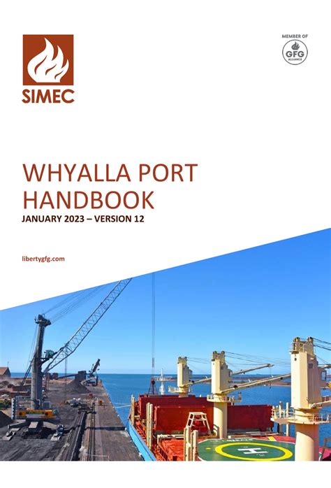 Whyalla Port Handbook Gfg Alliance Whyalla