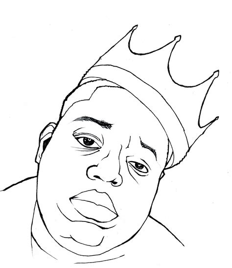 Bun b's jumbo coloring and rap activity is our new obsession on tumblr. Image result for biggie smalls easy drawing | Biggie ...
