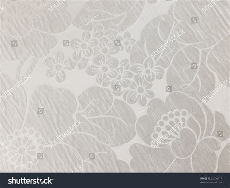 Self Design Flower Pattern On White Background Stock Photo 22108117