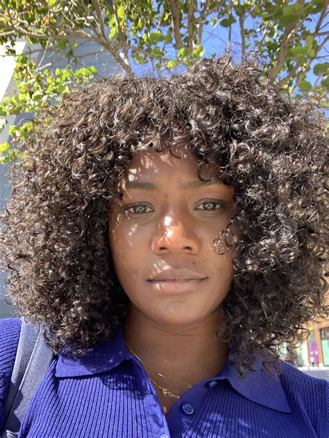 Before you begin to sew on your hair extensions, you want to make sure that you measure out two pieces of hair that you must sew first. Curly sew-in with bangs. (With images) | Curly sew in, Sew ...