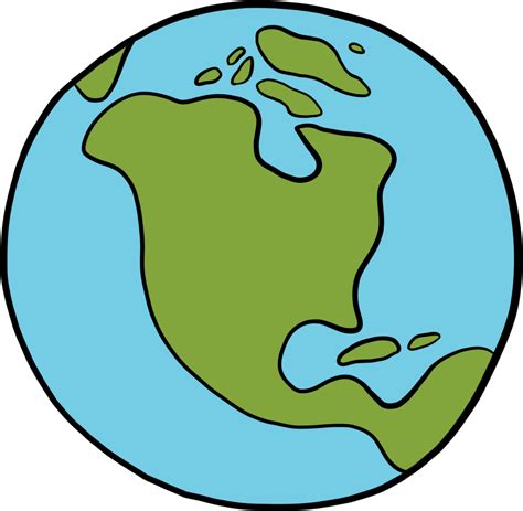 Earth Doodle Freehand Drawing 15715193 Png