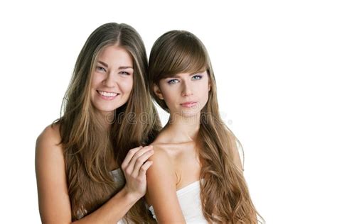 Deux Belles Jeunes Femmes Photo Stock Image Du Mode