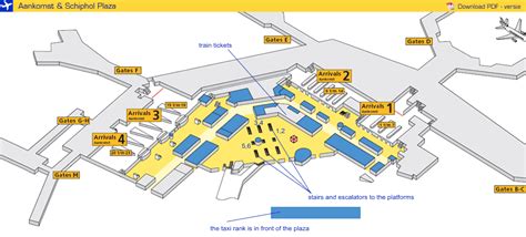 Amsterdam Schiphol Airport Train Map Wrocawski Informator