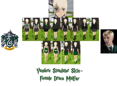 Yandere Simulator Female Draco Malfoy Skin By Imaginaryalchemist On