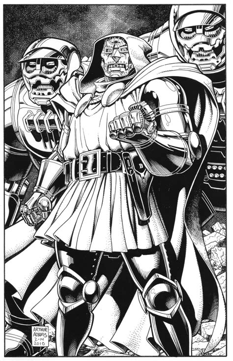 Dr Doom By Arthur Adams Comic Books Art Comic Book Artists Art