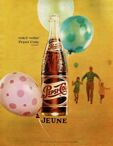 60 Jaar Geleden Reclame Voor Cola Van Het Merk Pepsi Mei Juni 1962