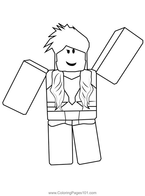 Roblox Girl Coloring Pages 2 Free Coloring Sheets 202