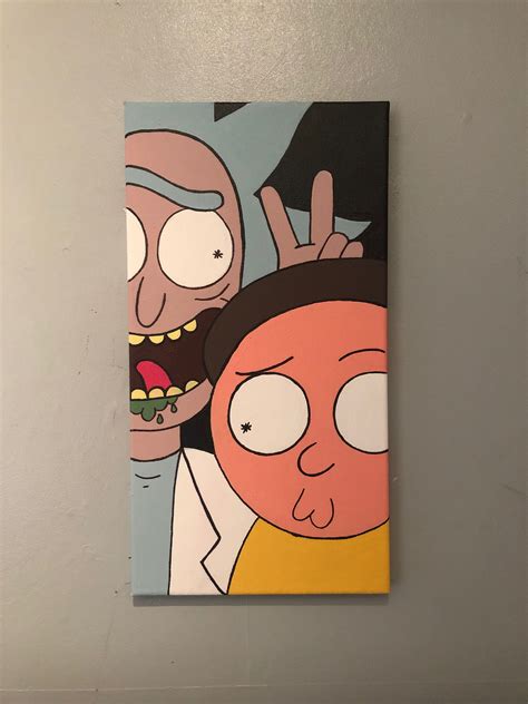 Rick And Morty Duo Canvas Small Canvas Art Canvas Art Painting