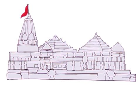 How To Draw Lord Ram Temple Ayodhya