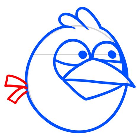 Learn How To Draw A Blue Bird Angry Bird Drawings