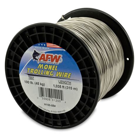 American Fishing Wire Monel Trolling Wire 100 Pound Test102mm Dia