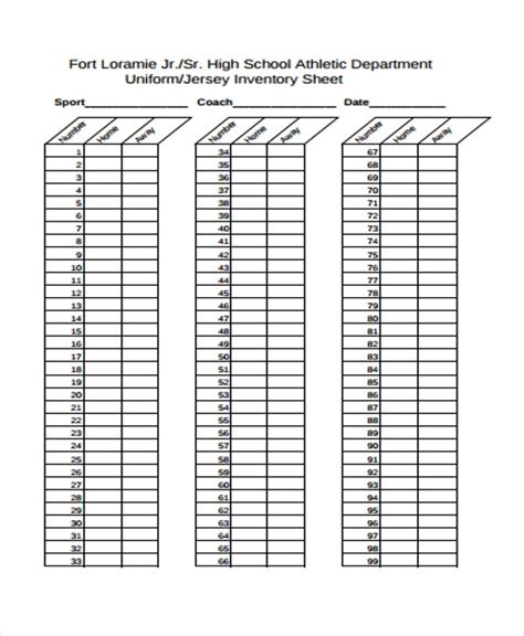 Uniform Inventory Sheet Excel Ms Excel Templates Gambaran