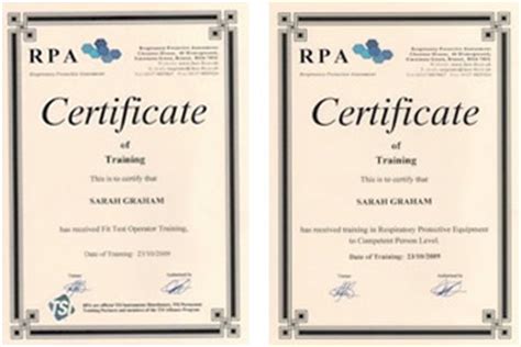 We offer over 500 different certificates to ensure the best fit for employees, students, or other award winners. RPE Face Fit Testing | Detectamet