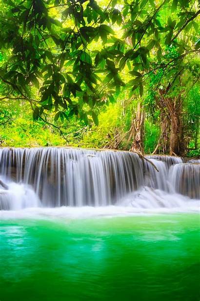 Water Nature Waterfall 4k Trees River Iphone