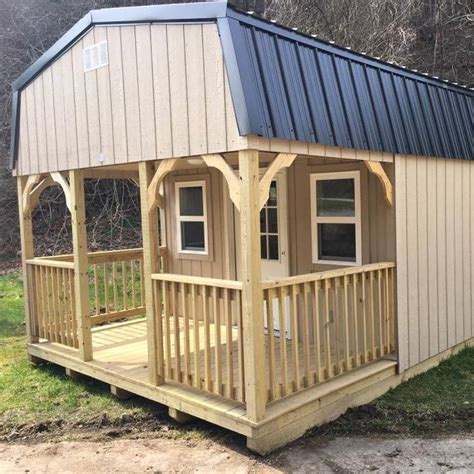 At amish made cabins our deluxe appalachian log cabin is the most popular model from a get away cabin to guest house or even an office! New custom 14x50 cabin ready for delivery. - FLU's Storage Buildings